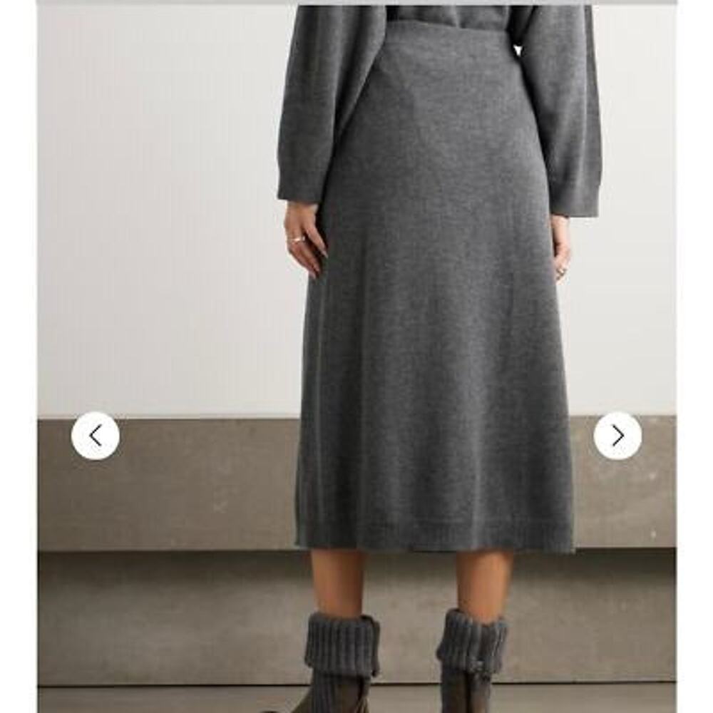 Brunello Cucinelli Midi Wool/Cashmere a-line Skirt NWT SZ XS - Picture 2 of 7
